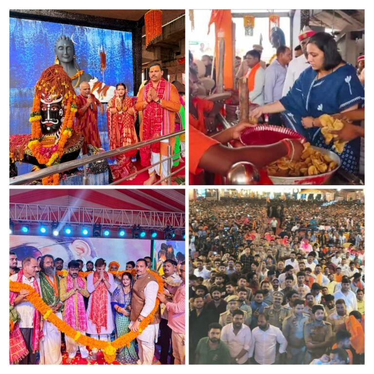 Basti News: फुटहिया में कांवड़ महोत्सव का भव्य आगाज, मंडलायुक्त, डीआईजी, डीएम व एसपी ने कांवड़ियों पर बरसाए फूल, बांटा प्रसाद; गूंजे हर-हर महादेव के जयकार
